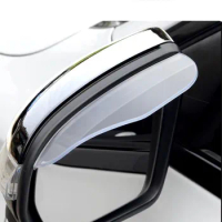2Pcs Universal Car Rearview Mirror Rain Eyebrow for Peugeot 106 107 205 206 207 208 306 307 308 309 405 406 407 508 605 607 806