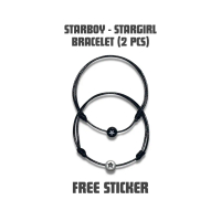 SM_GALERY TERMURAH PACKING PAKE BOX !!!! ||Gelang Couple Starboy Stargirl (2pcs) Logo Starboy