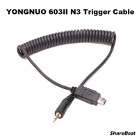 YongNuo LS-2.5 Shutter CABLE RF-603 N3 Wireless Flash Trigger Cable for Nikon D600 D610 D90 D5000 D5100 D5200 D5300 D7000 D7200