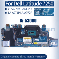 For DELL Latitude 7250 E7250 Laptop Mainboard LA-A971P LA-A972P 0TPHC4 0G9CNK 02PVP8 I3 I5-5300U i7-5600U Notebook Motherboard
