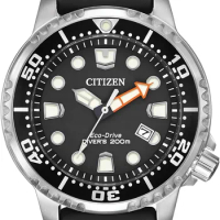 Citizen watch for Mens BN0151-09L Eco-Drive Promaster Diver Watch Polyurethane Strap Rotating Bezel watches mens Quartz watch