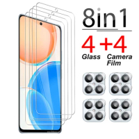 8in1 Lens Screen Protector For Honor X8 10x 9c 9a 9x x9 x8a x6a x6s honar 70 50 30 30s 20 Magic4 Lite Clear protective glass
