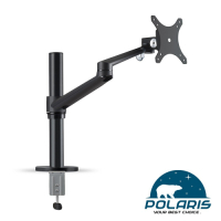 Polaris 高度可調 鋁合金 單螢幕架 ( SURFER-S01ub ) 黑色