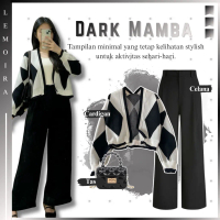 Set Remaja Basic Nyaman | Cardigan - Celana Knit - Tanktop | OOTD Hangout Simple Kekinian |LM058