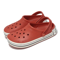 【Crocs】洞洞鞋 Off Court Logo Clog 男鞋 女鞋 番茄紅 平板 克駱格 涼拖鞋 卡駱馳(209651625)