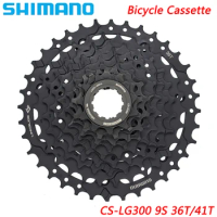 SHIMANO CUES CS-LG300 9 Speed Bike Cassette 11-36T/41T for MTB Bike U4000 Sprocket 9V 9S Flywheel Original Bike Parts