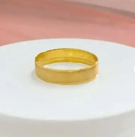 Terbaru cincin wanita model polos pasir elegan stylish emas asli