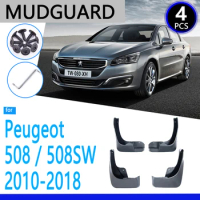Mudguards fit for Peugeot 508 SW 508SW 2010~2018 2011 2012 2016 2017 Car Accessories Mudflap Fender Auto Replacement Parts