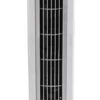 Portable 3-Speed Oscillating Tower Fan with Timer and Remote Control, 2510, White