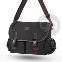 Tas Slingbag Pria CANORA /Tas Selempang/Tas Kerja Pria/Cowo Besar Canvas Model Kekinian Canora Grey