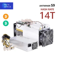 ANTMINER S9 BTC Asic Miner hashrate 14Th/s 1372W with Bitmain PSU Bitcoin Miner ASIC Miner BTC BCH Miner Than Antminer S9 S9K