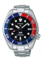 Seiko Seiko Prospex Sumo PADI 版潛水員 200 公尺黑色錶盤不鏽鋼錶帶自動錶 SPB181J1