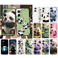 Panda Phone Case For OPPO A78 A54S A17 A57S A74 A78 A91 A96 A94 Realme GT Master X3SuperZoom Reno 7 10 11 pro