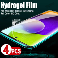 4PCS Soft Hydrogel Film For Samsung Galaxy A53 A33 A73 A52s A52 5G Not Glass A 53 33 73 52 52s Gel Full Cover Screen Protector