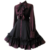 Supply wholesale   Medieval Gothic Bowknot Dress Renaissance Steampunk Womens Dress