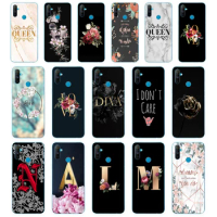 104AA Letter Flowers gift Soft Silicone Tpu Cover phone Case for OPPO A1K A5S A7 AX7 A5 A9 2020 Realme C3 Case