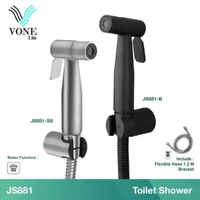 VONE Jet Shower Toilet Bidet Kamar Mandi Stainless Hitam JS-881 ( VONE LITE ) JS881-B