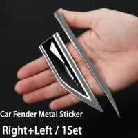 3D Metal Stainless Steel Car Door Fender Side Logo Stickers for Daihatsu Sirion Perodua Myvi Creativ