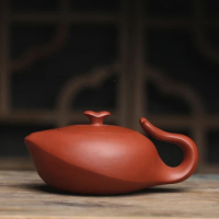 Master Handmade Chaozhou Clay Teapot Chinese Favorites Kettle Whale Teapot For Kung Fu Tea Milk Oolong Tea Ceremony Sets Lily