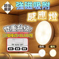 DREAMCATCHER LED磁吸感應燈(三段開關款/人體感應燈/感應夜燈/櫥櫃燈)