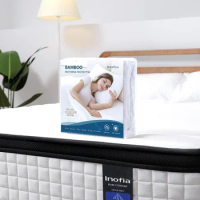 Inofia King Mattress 12 inch Hybrid King Size Mattress Cool Bed with Waterproof Rayon Mattress Protector Included, Medium Firm F