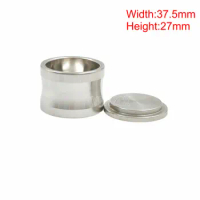 Dental Bone Meal Mixing Bowl with Lid Stainless Steel Bone Powder Cup Dental Implant Instrument Dentist Tools