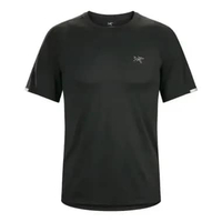 Kaos Lari Trail Running Hiking Trekking Arcteryx Cormac Crew SS Men Pria Original L Black
