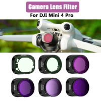 Drone Camera Lens Filter For DJI Mini 4 Pro UV CPL ND8 PL/16 PL/32 PL/64 PL Star Night Optical Glass Filter Set Drone Accessorie
