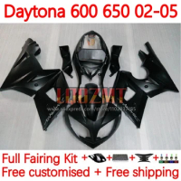 Body For Triumph Daytona600 Daytona 650 600 Daytona650 black matte 2002 2003 2004 2005 Daytona 600 02 03 04 05 Fairing 148No.8