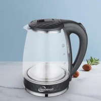 Electric Kettle 2L Glass Tea Kettle Hot Water Kettle for Kitchen Home Office