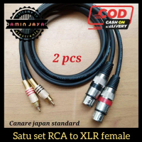 SALE Jack xlr canon female to rca satu set 2 pcs
