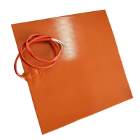 230v 800w 500x500*1.5mm Flexible Silicone Rubber Heater For 3D Printer with 100k thermisstor