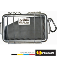 限時★..  美國 PELICAN 1040 Micro Case 微型防水氣密箱-透明 黑色 公司貨【全館點數5倍送】【APP下單最高8%點數回饋】