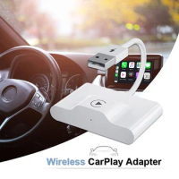 Wireless CarPlay Adapter for iPhone Apple Wireless Auto Car Adapter Wireless Carplay Dongle Plug Play 5GHz WiFi Online Update