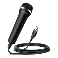 Universal USB Wired Microphone Karaoke Mic for PlayStation 4/PS4/Switch/Wii/Xbox/PC Computer Condenser Recording Microphone