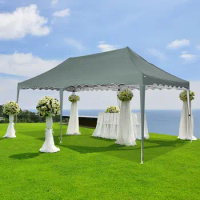 10x20 EZ Pop Up Canopy Wedding Party Tent Outdoor Folding Waterproof Heavy Duty