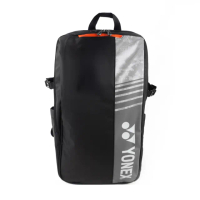 【YONEX】CLUB BACKPACK 羽拍袋 訓練袋 後背包 黑灰(BA52512EX007)