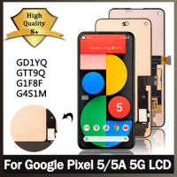 New For Google Pixel 5 GD1YQ LCD Pixel5 Display Touch Digitizer Assembly For Google Pixel 5a 5A 5G G1F8F LCD Frame