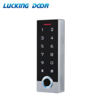Waterproof Touch Metal 125khz RFID Fingerprint Access Control Electronic Door Lock Electric Gate Opener W/ Backlight 10000 user