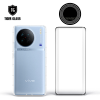 T.G vivo X90 手機保護超值3件組(透明空壓殼+3D鋼化膜+鏡頭貼)