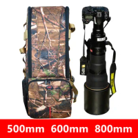 DSLR Camera Telephoto Lens Backpack Bag Case Waterproof Tamron Sigma Nikon Canon Sony 300mm 400mm 500mm 600mm 800mm