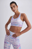 DeFacto Crew Neck Patterned Sports Bra