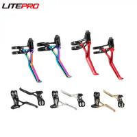 Litepro Folding Bicycle V Brake Lever Aluminum Alloy For Brompton MTB Bike Caliper Brake 64G