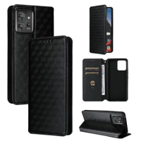 30pcs/lot For Moto ThinkPhone Moto G54 G84 3D Checker Series Wallet Magnetic Flip Leather Case For Motorola Moto Edge 40 Neo G14