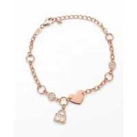 Gelang Tangan Emas Fashion Model Rante Love Charm Bag 17K/750 Terbaru Termurah Asli