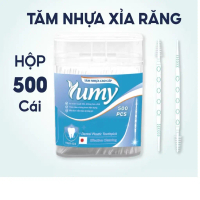 Tăm nhựa xỉa răng Cao Cấp YUMY hộp đứng (TN11-134) 500 cái/  hộp