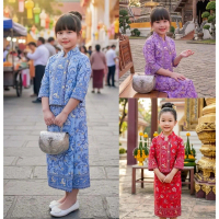 Children's Thai Costumes, Southern Girl Costumes, Pata Cloth Costumes, Very Beautiful, Sweet, and Au