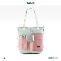 Tasca - Karo Pop Tas Pria Wanita Backpack Totebag Multigfungsi 2in1 Fit Laptop 14” Candy Mint + Sika