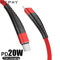 PD 20W Type C USB Cable For iPhone 13 12 11 Pro Max XR XS X 8 10 Apple iPad 1m USBC Phone Data Charger Wire 18W Fast Charge Cord