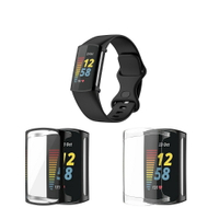 【全包電鍍殼】適用 華米 Fitbit Charge 5 / 6 手錶保護殼 TPU 軟殼 防刮 防撞